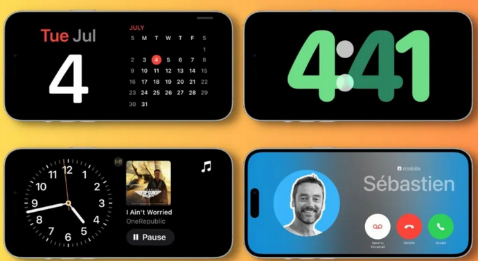 大悟苹果手机维修分享iOS17横屏充电待机显示有什么好处 