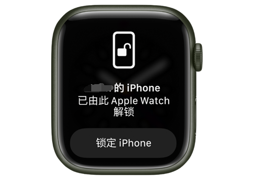 大悟苹果手机维修分享用 AppleWatch 解锁配备面容 ID 的 iPhone方法 