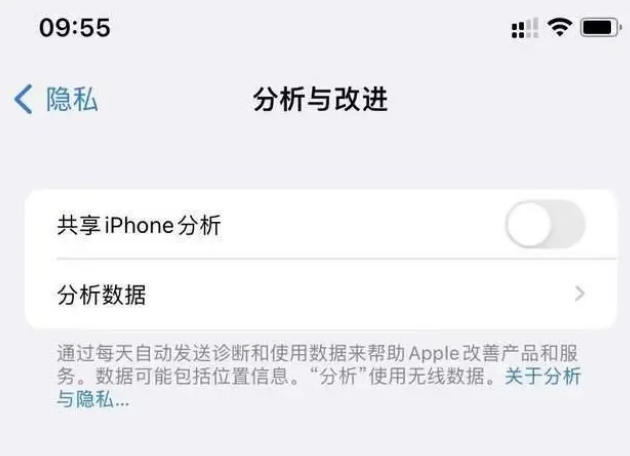 大悟苹果手机维修分享iPhone如何关闭隐私追踪 